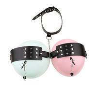 Kutocesy Kit BDSM Corsetto in Pelle Regolabile con Morsetti per Capezzoli Punk Gothic Bondage Imbracatura Sessuale SM Giocattoli per Gioco di Ruolo di Coppia (Y8105)
