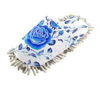 Kutsu Blue Roses Mop Pantofole per la pulizia dei pavimenti, pantofole per la pulizia per donne e uomini, M, Come nella foto, Medium