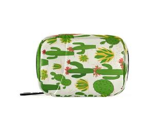 Kutsu Contenitore per pillole con cactus verdi e piante grasse, portatile, da viaggio, per medicine, olio di pesce, integratore vitaminico