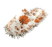 Kutsu Pantofole per la pulizia del pavimento, con fiori arancioni, beige, pantofole per la pulizia dei pavimenti, pantofole per donne e uomini, M, Come nella foto, Medium