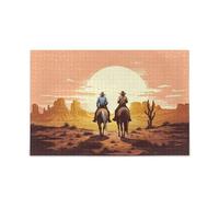 Kutsu Western Man - Puzzle da 1000 pezzi, per bambini, adolescenti, adulti, famiglia
