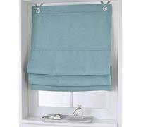 Kutti Tenda a Pacchetto Dimout con Occhielli Opaca Oscurante Turchese 100 x 130 cm