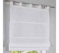 Kutti Tenda a pacchetto Metis passanti 100% puro lino colore bianco 60 * 140 cm