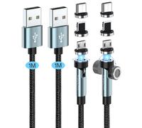 Kuulaa Cavo Magnetico USB C, Cavo di Ricarica Magnetico 3 in 1 3A Ricarica Rapid