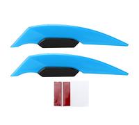 Kuuleyn 1 Pair Side Winglet Aerodynamic Wing Spoiler, Motorcycle Fairing Wing, Pair Motorcycle Winglets Aerodynamic Wing Universal Motorbike Accessories for Electric Bike ATV UTV (light blue pair)