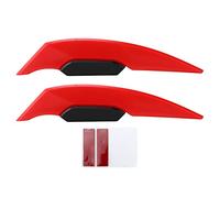 Kuuleyn 1 Pair Side Winglet Aerodynamic Wing Spoiler, Motorcycle Fairing Wing, Pair Motorcycle Winglets Aerodynamic Wing Universal Motorbike Accessories for Electric Bike ATV UTV (red pair)