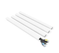 Kuuleyn 10Pcs PVC Wire Covers,Cable concealer,Cable Hider PVC Flame Retardant Cord Cover Wire Concealer for 5 to 6 Net Or 6 to 7 Copper