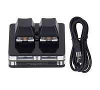 Kuuleyn 2 Key Gaming Keyboard Shortcut Programmable Keypad Type C to USB All Black Multifunction for Home Office