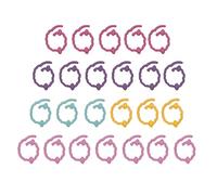 Kuuleyn 24Pcs Knitting Stitch Markers,Zinc Alloy Spiral Sheep Pattern, Durable Crafting Accessories for Fabric Crafts Knitting Crochet Projects Yarn Handmade DIY Tools (Colorful)