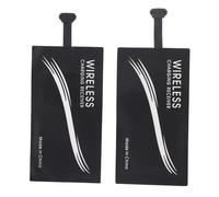 Kuuleyn 2PCS Ricevitore di ricarica wireless universale, adesivo adattatore per caricabatterie wireless TypeC Facile installazione per telefoni senza ricarica wireless integrata