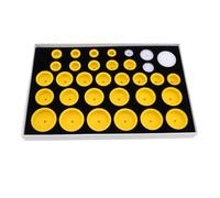 Kuuleyn 33 muore strumento di riparazione in acciaio orologio pressa Kit ma materiale pop in acciaio forte resistente facile da trasportare e gestire lo strumento di cima della