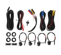 Kuuleyn 360 Telecamera per auto Destra Sinistra Anteriore Posteriore Panoramica Surround View AHD IP68 Impermeabile per Android Auto Radio Visione notturna 7 (720P)