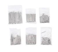 Kuuleyn 410PCS Kit assortimento di coppiglie in 6 diverse dimensioni Perni hardware a forma dritta per carichi pesanti in acciaio zincato per di bloccaggio con perno di attacco