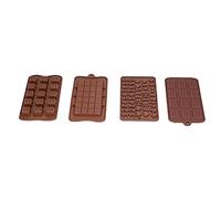 Kuuleyn 4pcs/set Modello innovativo stampo, grado di grado alimentare No Stick Baking, Silicone Break Apart Cioccola