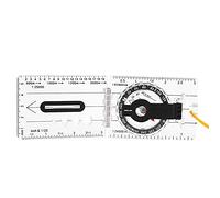 Kuuleyn Acrylic Transparent Map Compass with Ruler, Orienteering Baseplate Compass Set with Map Measurer Scales, Lightweight Outdoor Navigation Tool for Hiking Camping Backpacking