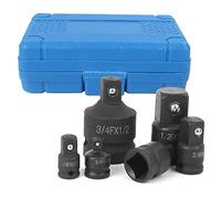 Kuuleyn Adattatore per presa a impatto, set da 6 pezzi Set di adattatori riduttori per convertitori a presa a impatto 1/2 pollici 1/4 pollici 3/8 pollici 3/4 pollici