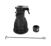 Kuuleyn Adjustable Cushioned Fifth Wheel Gooseneck Adapter, 12 Inches to 16 Inches Adjustable Cushioned 5th Wheel to Gooseneck Adapter C5G1216 Towing Capacity 20000 Lbs for RV Camp