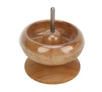 Kuuleyn Bead Spinner,Wood Bracelet Spinner with Beads Bowl and Big Eye Beading Needles for Easy Jewelry Making DIY Crafts Beginners Portable Tool Quick Bracelet Creation