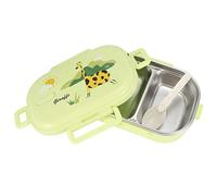 Kuuleyn Bento Box per Bambini, Lunch Box coibentato Bento Box in Acciaio Inox Bento Box per Bambini a Prova di Perdite Lunch Box Giapponese Lunch Box Contenitore per Alimenti(Giraffa verde)