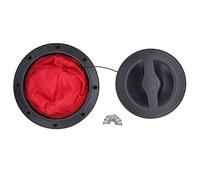 Kuuleyn Black Deck Plate Kit Deck Hatch, Deck Hatch Kit Deck Plate Cover with Storage Bag for Boat Kayak Fishing Sailing (651-01)
