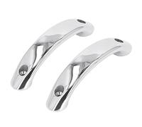 Kuuleyn Boat Grab Handle Stainless Steel, 2Pcs Boat Grab Handle Marine Hand Rail 165mm 316 Stainless Steel Grab Bar for Yacht Ship (One Pair)