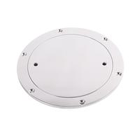 Kuuleyn Boat Hatches Covers, Deck Plates Cover, Boat Round Deck Plate Inspection Hatch Marine Access Port Hatch Cover for Marine Boat Yacht 316 Stainless Steel (6 Inches)