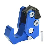 Kuuleyn Bracket Clamp Fastener Storage Bag Hook Bracket, Motorcycle Luggage Rack Fixing Buckle, Universal Motorcycle Hook CNC Aluminum Alloy Helmet Bag Luggage Hanger Carry Holder (Blue)