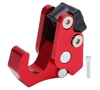 Kuuleyn Bracket Clamp Fastener Storage Bag Hook Bracket, Motorcycle Luggage Rack Fixing Buckle, Universal Motorcycle Hook CNC Aluminum Alloy Helmet Bag Luggage Hanger Carry Holder (Red)
