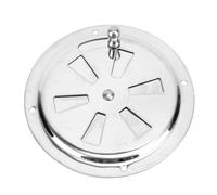 Kuuleyn Cabin Ventilation Plate Vent, 4 inch Round Louver Vent Cover with Side Knob Adjustable 316 Stainless Steel Air Vent Grille for Boats Marine Yacht Home