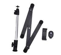 Kuuleyn Camera Desk Mount,Overhead Camera Mount,Projector Overhead Tripod 360 Deg Rotation with Phone Holder Clip Remote Desk Webcam Mount Stand for Baking Online Teaching Live S