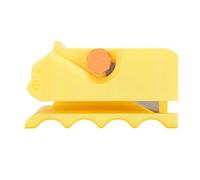 Kuuleyn Cat Scratcher Cardboard Cutter,DIY Cardboard Cutting Tool,Plastic 3D Printing Cardboard Cutting Tool,for 0.3in Thickness Scratching Boards,for Cat Lovers (Colore giallo)