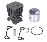 Kuuleyn Chainsaw Piston Rings Set,35mm Chainsaw Cylinder Kit,Aluminum Cylinder Piston Set,Chainsaw Accessory Cylinder Piston Set Replacement Fit for 125 128