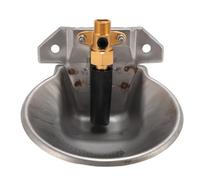 Kuuleyn Ciotola automatica per acqua per pecore, abbeveratoio per bestiame di capra, valvola in acciaio inossidabile Interruttore tattile Fontana per abbeveratoio anti-morso per