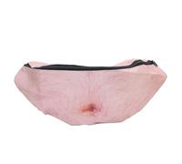 Kuuleyn Dad Belly Fanny Pack, cerniera realistica di PU, tasca per la vita di pancia di birra di grande capacità di divertente uomo accessorio per il design del design del design