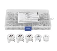 Kuuleyn Dado di bloccaggio della camma, Fissaggio del connettore del Mobile, 75Pcs Dado della camma per mobili Set di Dadi eccentrici della Ruota 3-in-1 Strumenti di Fissaggio del connettore