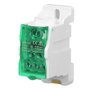 Kuuleyn Din Rail Box, DIN Rail Distribution Box, Universal Electric Terminal Block Power Wire Connector Junction 690V 125A (Verde)