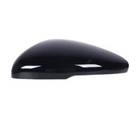 Kuuleyn Door Mirror Cover Trim, Side Rearview Mirror Cover Cap High Strength ABS Weather Proof Car Exterior Door Mirror Cap Replacement Black (Left)