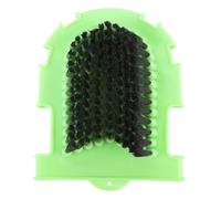 Kuuleyn Equine Wash Mitt, pennello per la cura dei cavalli, pennello per guanti portatili, PP verde PP ad alta efficienza a 2 lati da toeletta per culo per strumento di cura