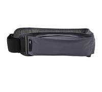 Kuuleyn Fanny pacchi per donne uomini, sacca per cintura, sacca in giro per la vita Multi indipendenti tasche elastico elastico a jogging leggero con una striscia riflettente (Grigio)