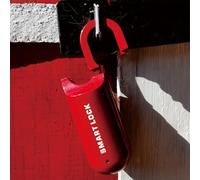 Kuuleyn Fingerprint Smart Padlock Lock,WiFi Smart Padlock Fingerprint Recognition TY APP Lock Rechargeable Wireless Cabinet 10 Capacity Low Power Alarm for Suitcase Backpack (Red)