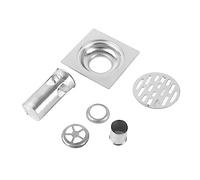Kuuleyn Floor Drain,Thickened Shower Waste Grate,Steel Deformation Proof Hollow Out Fast Draining Proof Removable Filter for Home Bathroom Kitc
