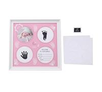 Kuuleyn Foto Frame di foto Gift Baby Shower Gifts Kit di impronta per la stampa per bambini per ragazzi neonati indossano kit di cornici per la stampa per baby board per il (Rosa)