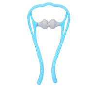 Kuuleyn Hand Roller Neck Massage Tool,Trigger Point Neck Shoulder,Manual Self Massager Material Ergonomic Design Portable Deep Tissue Relief Athletes Recovery Tool (Blu)
