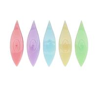 Kuuleyn Kit per chiacchierino, set di navette per chiacchierino da 5 pezzi Accessori per cucire per strumenti artigianali per la lavorazione del pizzo fai da te in plastica (12038 fruit green fruit