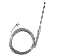 Kuuleyn M8 Termocoppia con messa a terra, Sonda sensore di temperatura, Filo PT100 Termocoppia con resistore in platino Sonda 100 mm Cavo sensore di temperatura 0-400 ℃ (campionato del mondo)