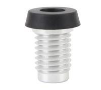 Kuuleyn Manicotto in Gomma Paraurti Fondo per Stecca da Biliardo Vite Fondo per Stecca da Biliardo Compatto Portatile in Lega di Alluminio Hardware di Ricambio per Club Interno