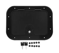 Kuuleyn Marine Boat Deck Hatch, Boat Hatch Cover 12 X 8 Inch Weatherproof Deck Access Hatch with Safety Lock and Key for RVs Yachts Pontoons