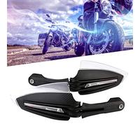 Kuuleyn Paramani + Indicatore di direzione, Paramani da Moto in Carbonio, 7/8 "(22 mm) Paramani universali per Moto Indicatori di direzione a LED Protezione per indicatori DRL (Confezione da 2)