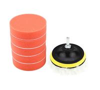 Kuuleyn Polishing Pads, Car Polishing Pad Kit, 8Pcs 4inch Sponge Buffing Polishing Pad Kit for Car Polisher with Adapter