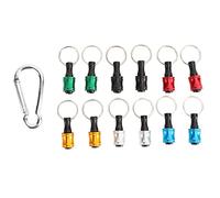 Kuuleyn Portapunte per cacciavite portachiavi con gambo esagonale, portachiavi portapunte da trapano, adattatore per vite da trapano a sgancio rapido